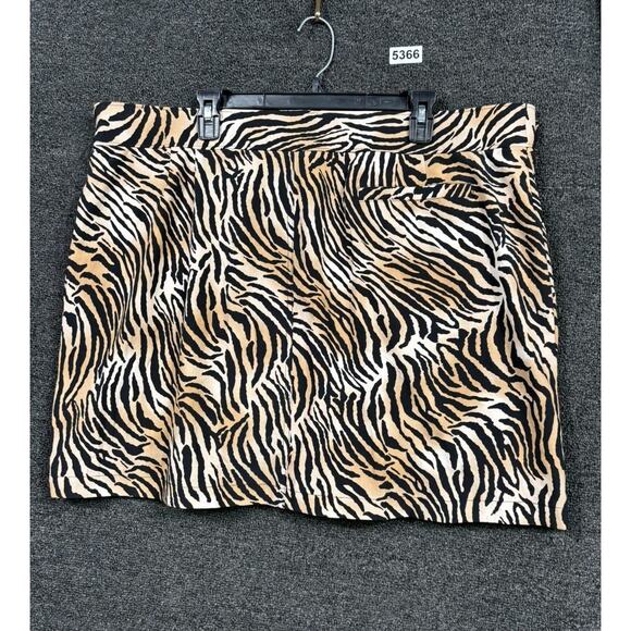 Zenergy Golf by Chico's Zebra Print Skirt Skort Womens Size 4 US XXL Multicolor - Picture 1 of 11